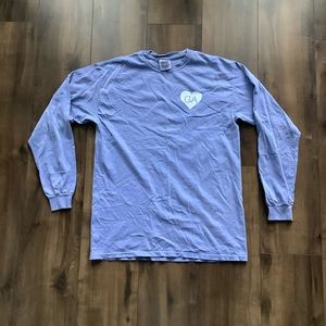 Purple Comfort Colors Georgia Long Sleeve Tee
